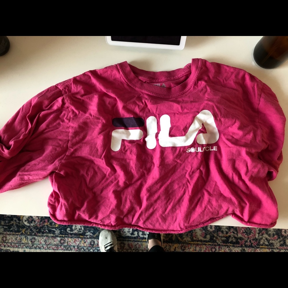 FILA x SoulCycle long sleeved crop tee